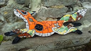 Medium Sunflower Running Fox (SOLD)