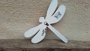 Pink Roses Dragonfly (hand painted) (SOLD)