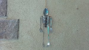Hanging Skeleton Mobile (medium size) (SOLD)
