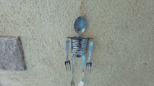Hanging Skeleton Mobile (medium size) (SOLD)