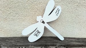 Pink & Blue Retro Dragonfly (SOLD)
