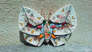 Yellow Butterflies & Wild Flowers Butterfly (SOLD)
