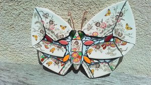 Yellow Butterflies & Wild Flowers Butterfly (SOLD)