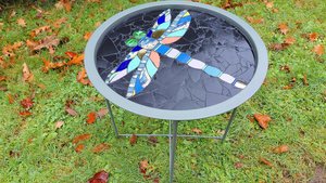 Dragonfly Folding Tray Table (SOLD)