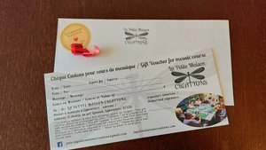 Gift Voucher (mosaic course) / Chèque Cadeau (cours de mosaïque) 