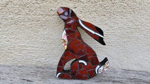Mini Sitting Hare (left facing)