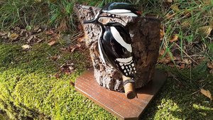 Large Spotted Woodpecker (on tree) (SOLD)
