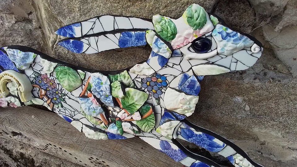Large Hydrangea Hare (SOLD)
