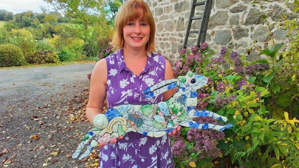 Large Hydrangea Hare (SOLD)