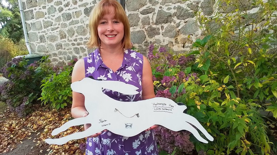 Large Hydrangea Hare (SOLD)