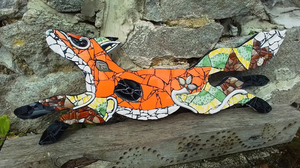 Medium Sunflower Running Fox (SOLD)