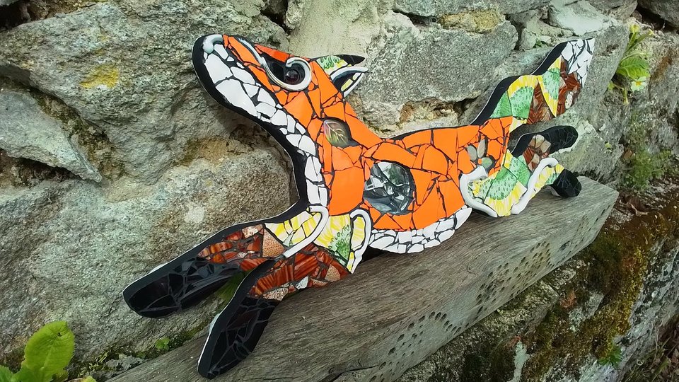 Medium Sunflower Running Fox (SOLD)