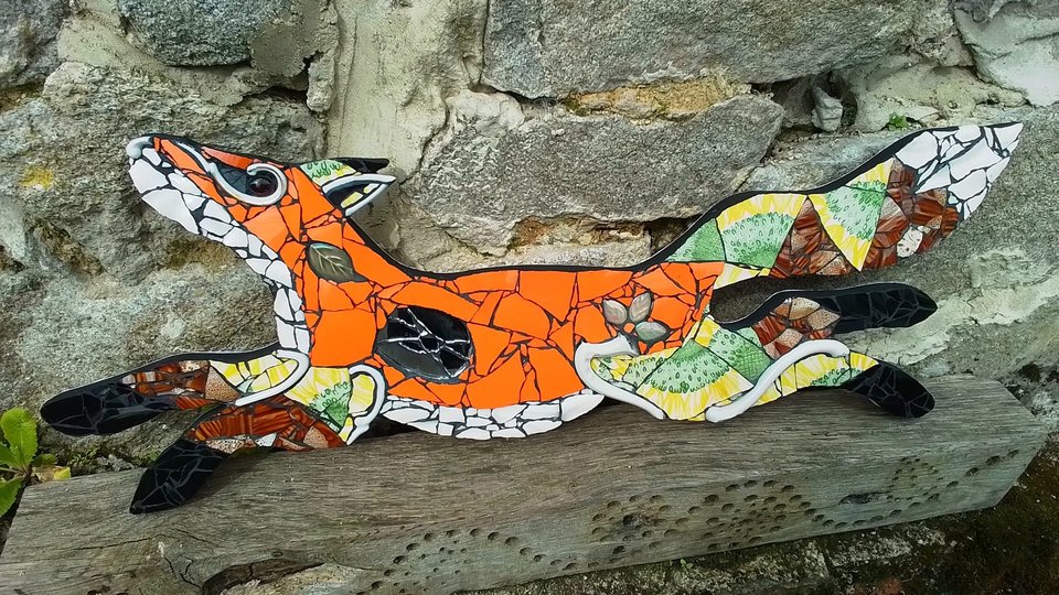 Medium Sunflower Running Fox (SOLD)