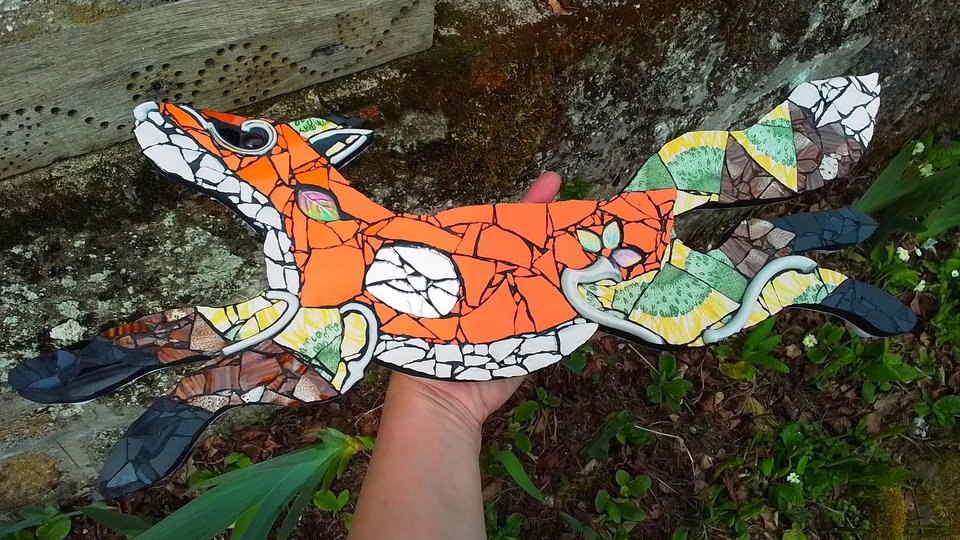 Medium Sunflower Running Fox (SOLD)