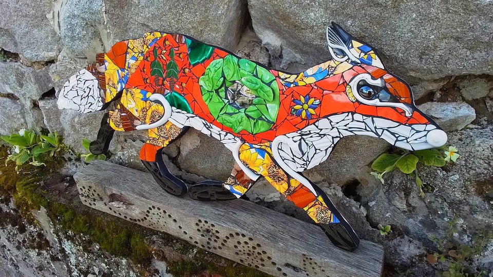 Large Sunflower Forest Fox (SOLD)