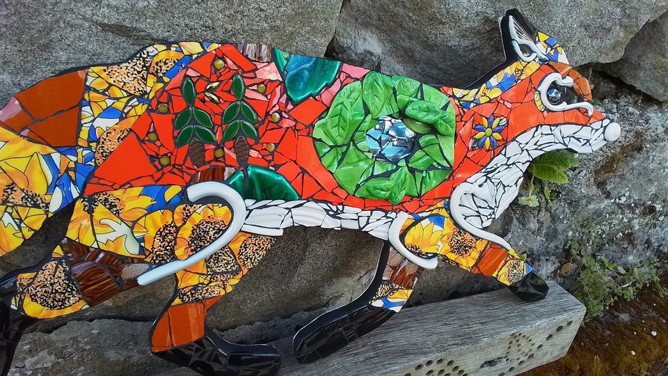 Large Sunflower Forest Fox (SOLD)