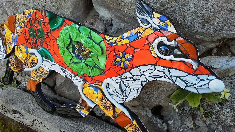 Large Sunflower Forest Fox (SOLD)