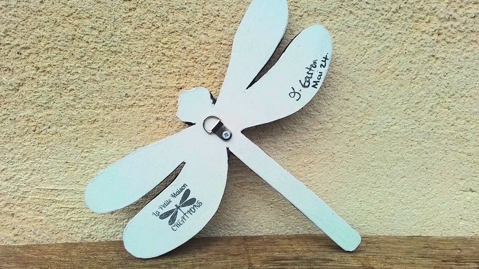Blue & Gold Dragonfly (SOLD)