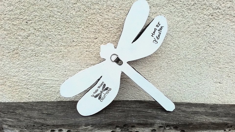 Pink & Blue Retro Dragonfly (SOLD)
