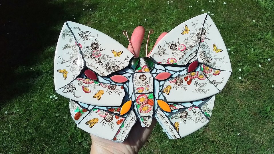 Yellow Butterflies & Wild Flowers Butterfly (SOLD)