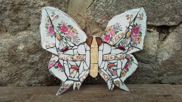 Pink Roses Swallowtail Butterfly (SOLD)