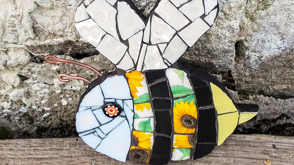 Sunflower Bee (white face)(SOLD)