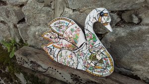 Large Tree of Life Chinese Garden Swan (added scene)