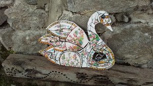 Large Tree of Life Chinese Garden Swan (added scene)