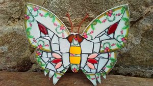 Yellow Rose Garlands Butterfly (SOLD)