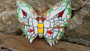 Yellow Rose Garlands Butterfly (SOLD)