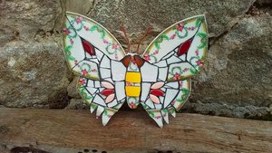 Yellow Rose Garlands Butterfly (SOLD)