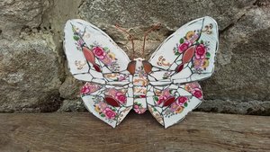 Pink Roses Butterfly (SOLD)