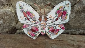 Pink Roses Butterfly (SOLD)
