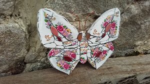 Pink Roses Butterfly (SOLD)