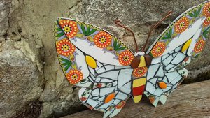 Retro Sunflower Butterfly