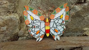 Retro Sunflower Butterfly