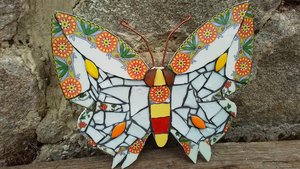 Retro Sunflower Butterfly
