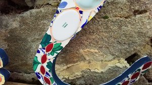 Large Romantic Wall Gecko (SOLD)