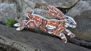 Mini Brown Hare (vintage 1800s hare pattern) (SOLD)