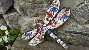 Vintage Wildflower Dragonfly (SOLD)