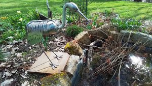 XL Heron (on wooden base) (SOLD)