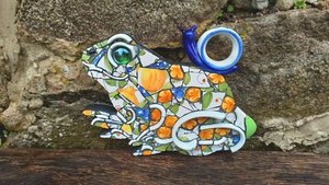 Frog with Snail Friend (SOLD)