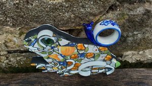 Frog with Snail Friend (SOLD)