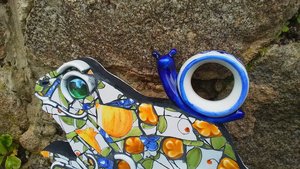 Frog with Snail Friend (SOLD)