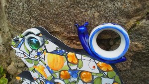Frog with Snail Friend (SOLD)