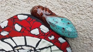 Fly Agaric Mushroom (with Cicada) (SOLD)