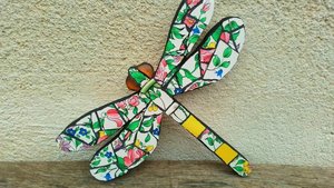 Summer Flowers Dragonfly 