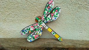 Summer Flowers Dragonfly 