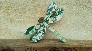 Green Roses Dragonfly (SOLD)