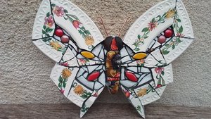 Garden Flowers Butterfly (SOLD) 